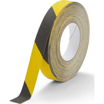 Lepicí páska Dočasná protiskluzová páska 19 mm x 18,3 m - Žlutočerná