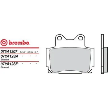 Motodíl Přední brzdové destičky Brembo Yamaha 350 RD LC 1986 - 1992 směs 07