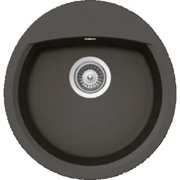 Granitový dřez SCHOCK Manhattan - Granitový dřez, 49x47 cm, s ovládáním odtoku, Asphalt MANR100UGAS