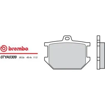 Motodíl Zadní brzdové destičky Brembo Yamaha 400 SR 2J4 1977 - směs 09