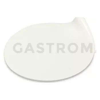 Jednorázové nádobí Tácek servírovací na monoporce a dezerty kulatý, bílý 8,5 cm GoGo, 40 kusů | ALCAS, 272/11