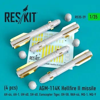 Plastikový model 1/35 AGM-114K Hellfire II missile (4 pcs)