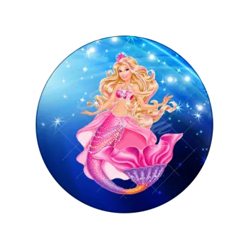 Jedlá dekorace na dort BARBIE a nebe, VARIANTA Jedlý papír 1164