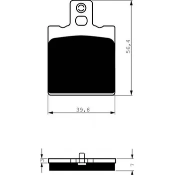 Brzda pro motocykl Přední brzdové destičky Goldfren Aprilia SR 50 WWW 1997-2002 směs AD