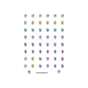 Jedlá dekorace na dort PONY s36