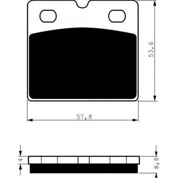Auto-moto Přední brzdové destičky Goldfren BMW K 100 1990-1990 směs S3