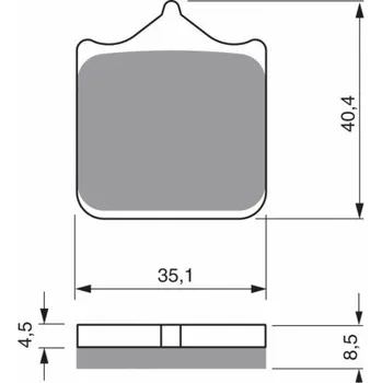 Brzda pro motocykl Přední brzdové destičky Goldfren BMW S 1000 R 2014-2015 směs AD