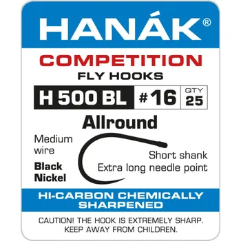 Rybářský háček Hanák Competition Hanák Háčky H 500 BL Velikost háčku: #12