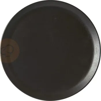 Vybavení pro přežití Talíř na pizzu z porcelánu, Ø 32 cm, černý | PORLAND, Seasons Coal