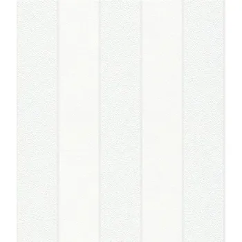 Tapeta Vliesové tapety pruhy bílé s metalickou konturou 82303