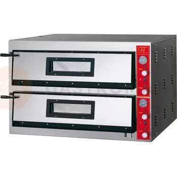Pec na pizzu Pizza pec dvoukomorová, elektrická, 18x pizza 30 cm, 19,2 kW | GGF, E-Line