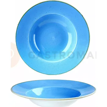 Talíř Hluboký talíř světle modrý s širokým okrajem 28 cm | CHURCHILL, Stonecast Cornflower Blue