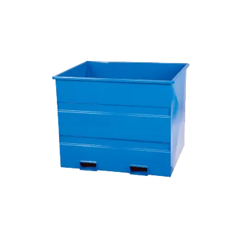 Dílenský stůl Výklopný kontejner pro otočné vidlice VZV, objem 1100 litrů, modrý