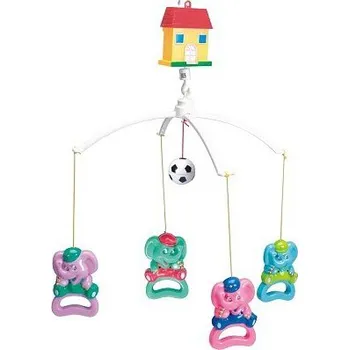 Kolotoč nad postýlku my baby KOLOTOČ NAD POSTÝLKU SLONI HRAJÍCÍ 33917