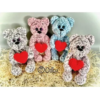 Příze Návod na háčkovaní - Medvídek Valentýn (Návod pro začátečníky)