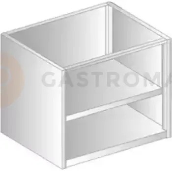 Kuchyňská skříňka Modul skříňový otevřený z nerezové oceli 1700x485x650 mm | DORA METAL, DM-3115.1