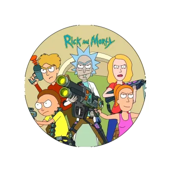 Jedlá dekorace na dort RICK A MORTY rodina, VARIANTA Jedlý papír 770