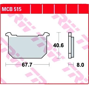 Brzda pro motocykl Přední brzdové destičky TRW / Lucas Kawasaki Z 750 L 1983 -