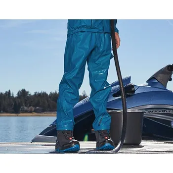 Pláštěnka Kalhoty do deště e.s.motion 2020 superflex, dětské velikost 122/128 atol/tmavomodrá Strauss