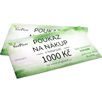 Dárkový potravinový koš VitaPlant Dárkový poukaz 1 000 Kč