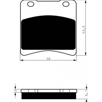 Auto-moto Přední brzdové destičky Goldfren Suzuki VS 1400 Intruder 1987-2004 směs S3