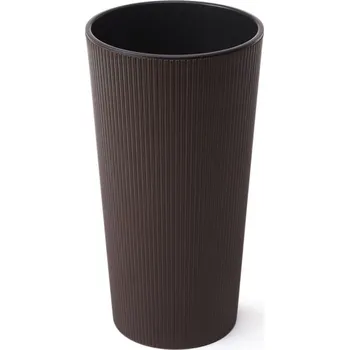 Květináč Lamela LAMELA, květináč LILIA JUMPER, průměr 190 mm, výška 364 mm, hnědý