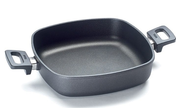 Woll Nowo Titanum Hoge Velg Pan Inductieve Diameter 26 cm Hoogte 7 cm Met Afneembare Handvat Geschikt Voor Alle Kookplaat Types Antiaanbaklaag