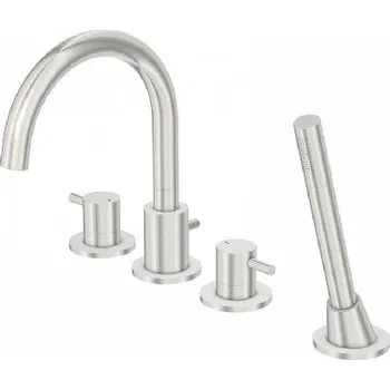 Vodovodní baterie Steinberg 100 - Baterie na okraj vany, 4-otvorová instalace, kartáčovaný nikl 100 2400 BN