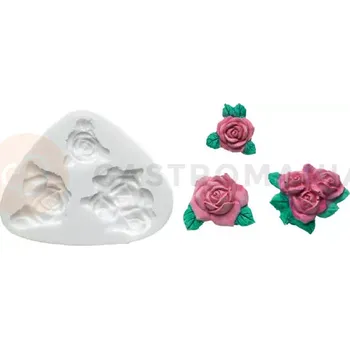 Kuchyňská sůl Forma na cukrovou hmotu SLK 139 - sada růží, 51x42 mm | SILIKOMART, Sugarflex Rose