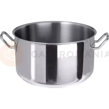 Servírovací stolek Hrnec leštěný z nerezové oceli nízký 44 l | CONTACTO, Seria 2000