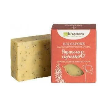 Mýdlo Tuhé olivové mýdlo Bio - Mák a cypřiš 100g