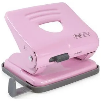 Děrovačka Děrovačka "825", 2 otvory, bonbónově růžová, 25 listů, kov, RAPESCO