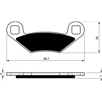 Brzda pro motocykl Přední brzdové destičky Goldfren Polaris Sport 400 1994-1999 směs S3