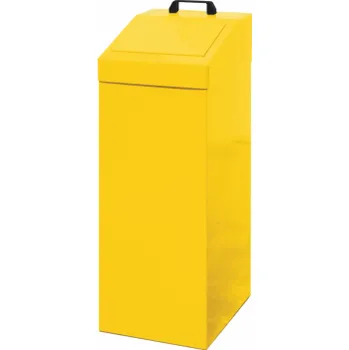 Odpadkový koš Nádoba na tříděný odpad N9610, objem 100 litrů, žlutá