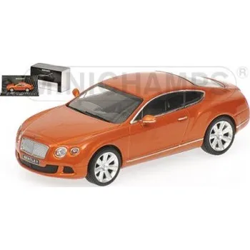 autíčko Minichamps BENTLEY CONTINENTAL GT 2011 ORANGE METALLIC L.E. 1008 pcs. 436139981