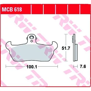Brzda pro motocykl Přední brzdové destičky TRW / Lucas Cagiva W12 350 1992 -