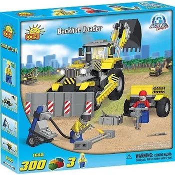 Stavebnice COBI KOLOVÝ NAKLADAČ S RADLICÍ SE SBÍJEČKOU A SVÁŘEČKOU ACTION TOWN COBI 1645