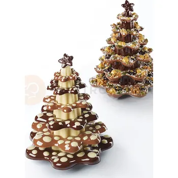 Čokoládová tyčinka Forma na čokoládu - vánoční stromeček, 160x200 mm, 500 g - KT162 | PAVONI, Ring