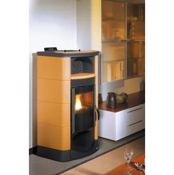 Kotel Thermorossi 8000 MAJOLICA (s prostorovým ventilátorem a rozvodem vzduchu 1x16,2x8m, keramický obklad)