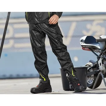 Chlapecké kalhoty Kalhoty do deště e.s.motion 2020 superflex, dětské velikost 110/116 černá/výstražná žlutá/výstražná oranžová Strauss