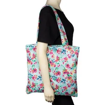 Smart Bottoms Tote Bag (taška) Aqua Floral