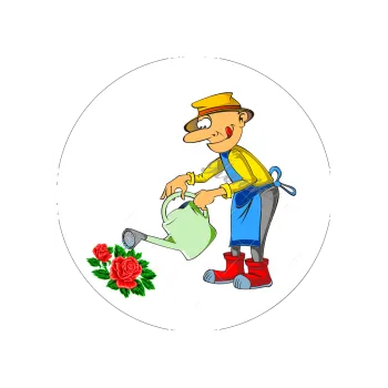 Jedlá dekorace na dort ZAHRADNÍK, VARIANTA Jedlý papír 861