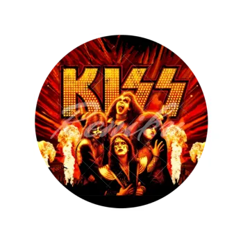 Jedlá dekorace na dort KISS foto, VARIANTA Jedlý papír 452