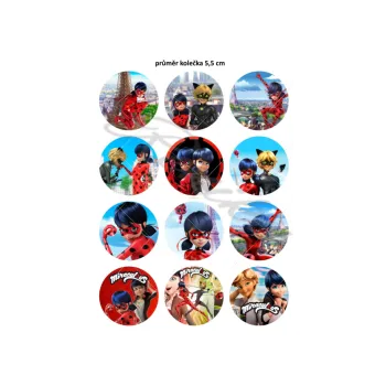 Jedlá dekorace na dort BERUŠKA 5,3 cm, VARIANTA Jedlý papír 476