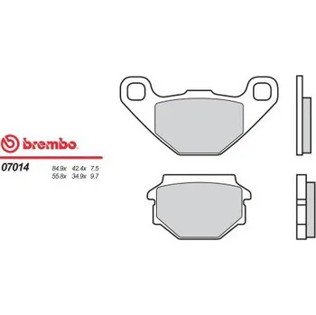 Brzda pro motocykl Zadní brzdové destičky Brembo Sachs 125 X-ROAD 4T 2005 - směs OEM