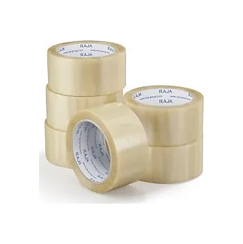 Lepicí páska Lepicí PP páska 48mm, návin 66m, průhledná, tloušťka 28µm | RAJA - Balení po 6 ks