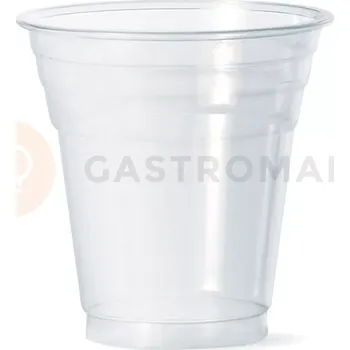 Jednorázové nádobí Jednorázový kelímek 200 ml, biologicky rozložitelný, transparentní, 50 ks PLA | ALCAS, BioHappy