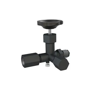 Ventil manometrový ventil, vnější závit-vnitřní závit pro manometr, připojení 1/2", materiál ocel, MSV03-12-U1
