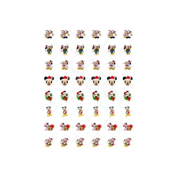 Jedlá dekorace na dort MICKEY MOUSE vánoční s39