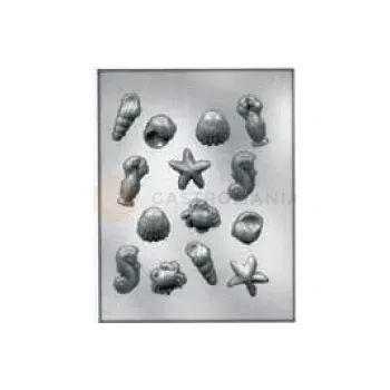 Výrobník cukrové vaty Forma na pralinky a čokoládky - plody moří, 14x - 9012816 Creature Marine | SILIKOMART, EasyChoc